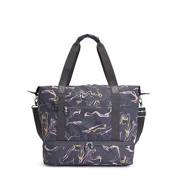 Kipling Art M Weekender Printed Tote Tassen Grijs | NL 1457VR